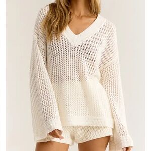 Z Supply Cream Knit Top